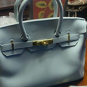 Sophisticated Light Blue Satchel